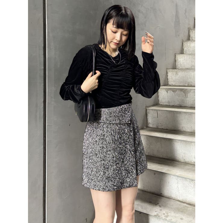 sheller/メタリックツイードキュロット ツイードキュロット[品番：MKSW0060989]｜MURUA（ムルーア）の