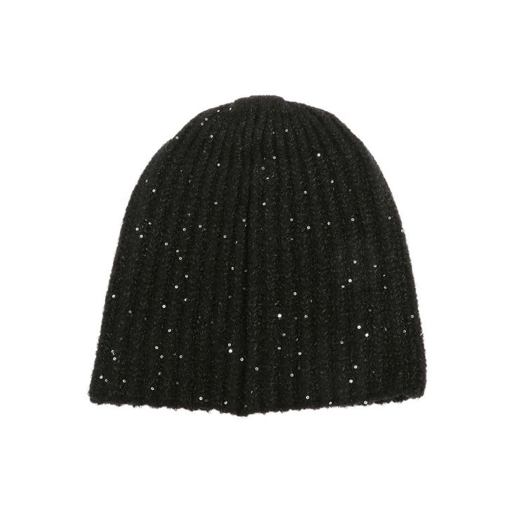 正規品　 ニット帽　ビーニー　黒　ラメ　帽子　CCマーク CHANEL ココマーク ニット帽 (CHANEL/ニットキャップ・ビーニー