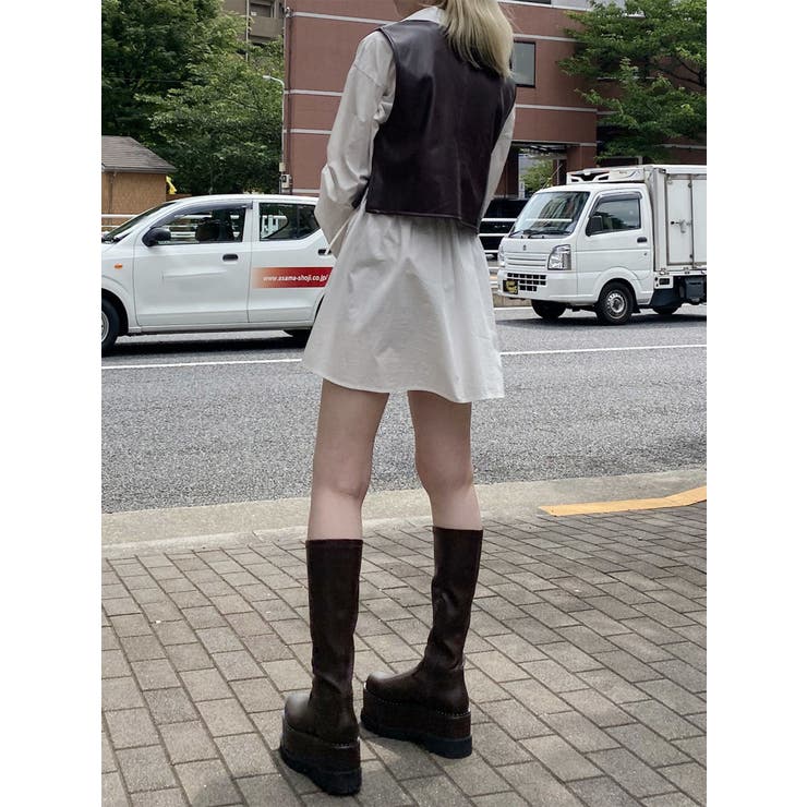 ストレッチ厚底ハーフブーツ | MURUA | 詳細画像28 