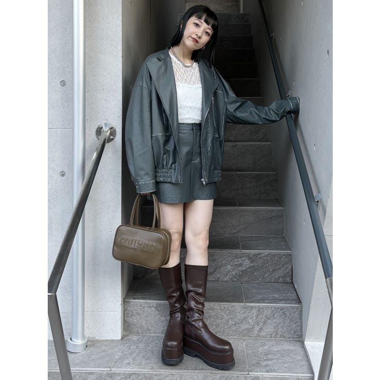 ストレッチ厚底ハーフブーツ | MURUA | 詳細画像31 