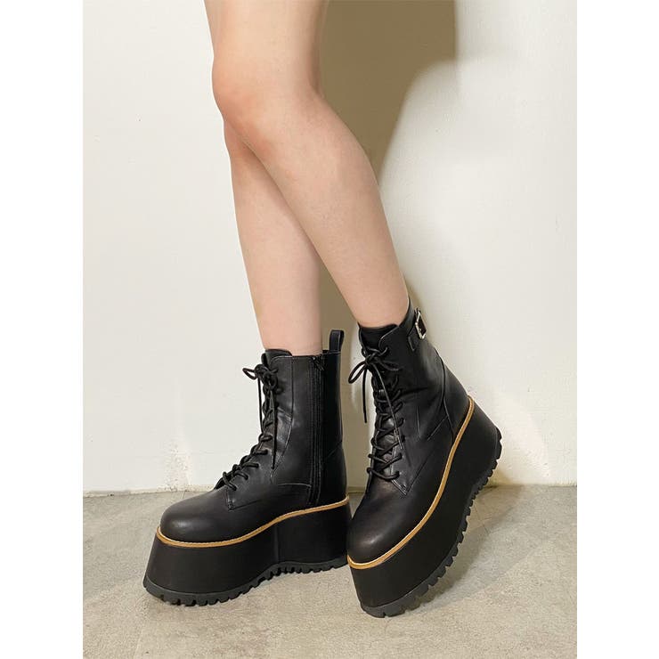 ブラック | レースアップブーツ | MURUA