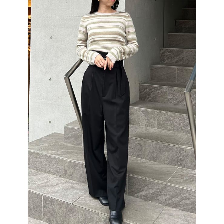 シャギーミックスニット[品番：MKSW0061436]｜MURUA（ムルーア）の