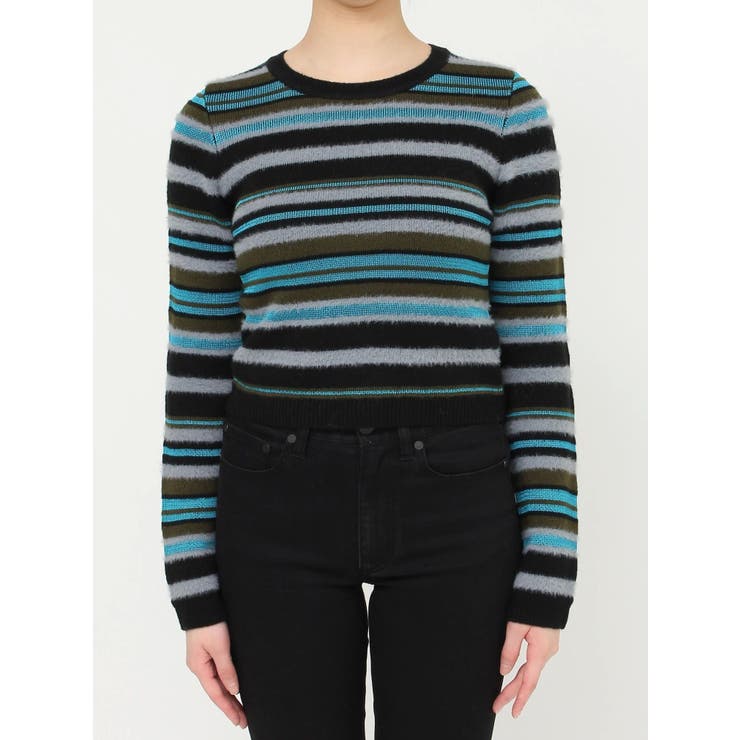 シャギーミックスニット[品番：MKSW0061436]｜MURUA（ムルーア）の