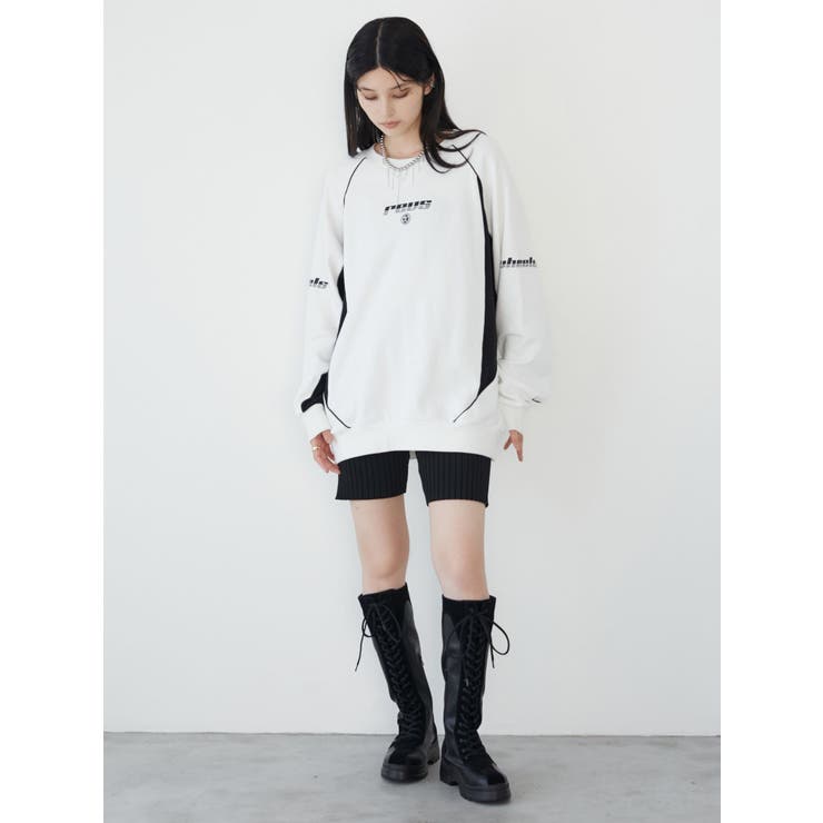 バイカラーレーサースウェット[品番：MKSW0061372]｜MURUA