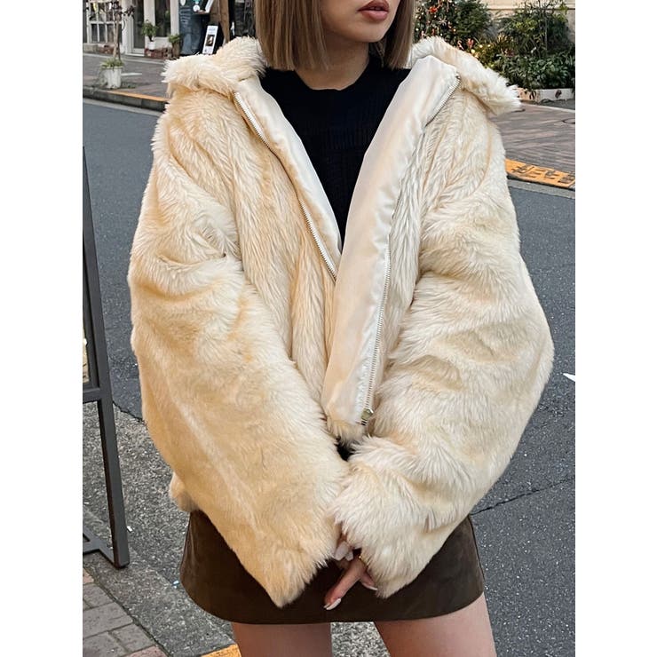 フェイクファーブルゾン[品番：MKSW0061590]｜MURUA（ムルーア）の