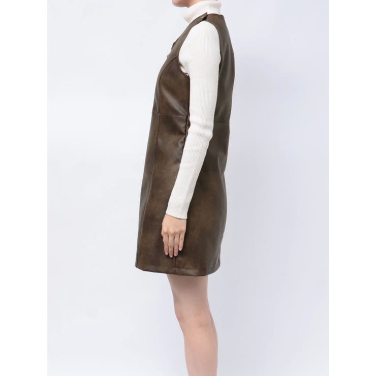 フェイクレザーホックミニワンピース | MURUA | 詳細画像18 
