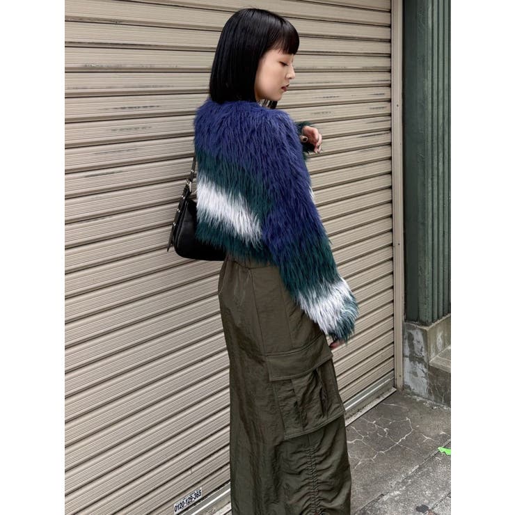 シャイニーカーゴマキシスカート | MURUA | 詳細画像25 