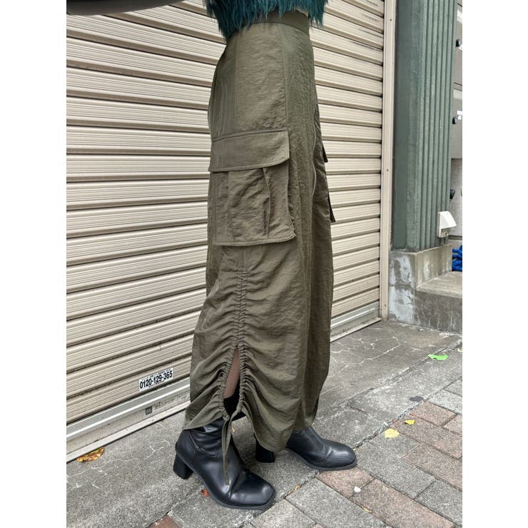 シャイニーカーゴマキシスカート | MURUA | 詳細画像26 