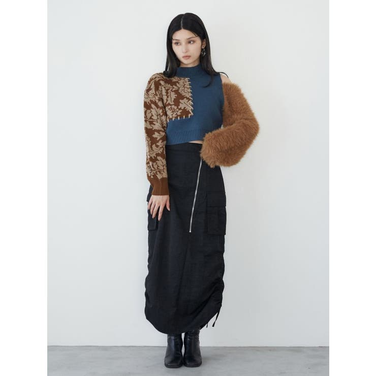 シャイニーカーゴマキシスカート | MURUA | 詳細画像3 