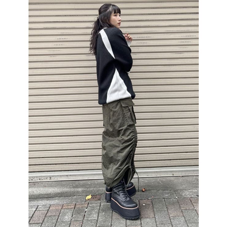 シャイニーカーゴマキシスカート | MURUA | 詳細画像31 