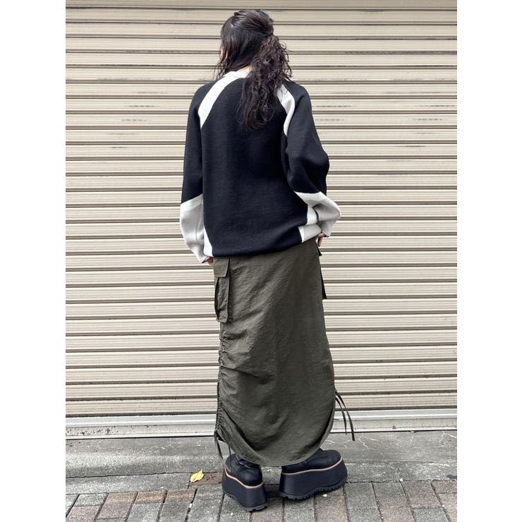 シャイニーカーゴマキシスカート | MURUA | 詳細画像32 