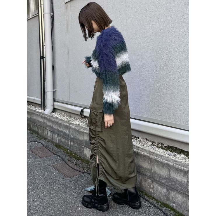 シャイニーカーゴマキシスカート | MURUA | 詳細画像34 