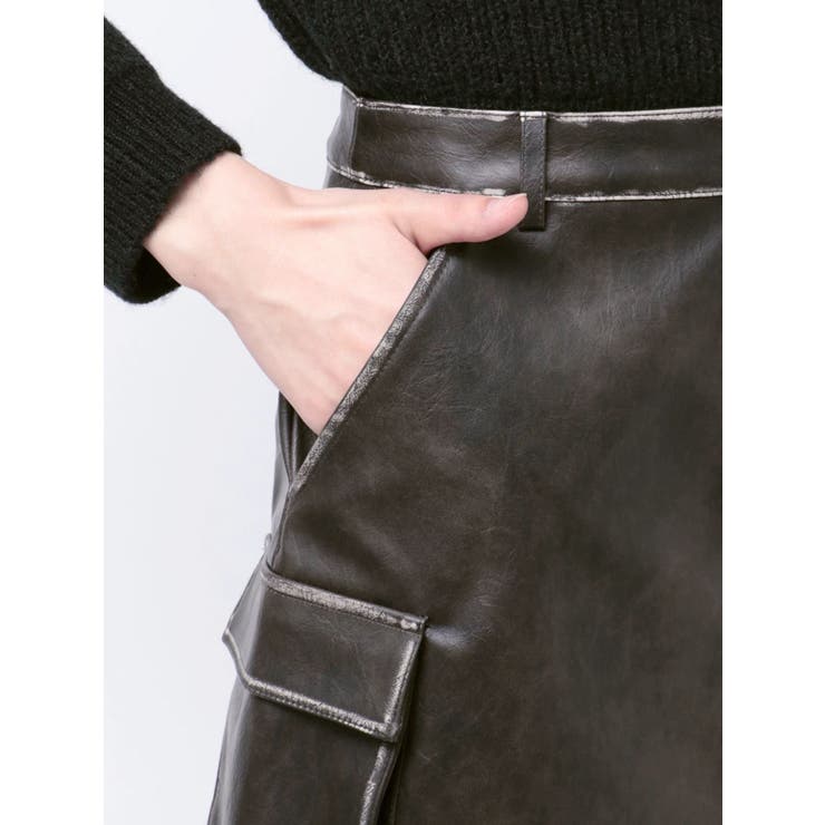 ヴィンテージライクフェイクレザーミニスカート | MURUA | 詳細画像26 