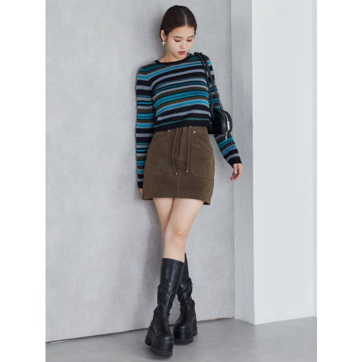 フェイクヌバックミニスカート | MURUA | 詳細画像14 