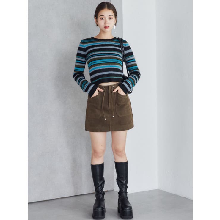 フェイクヌバックミニスカート | MURUA | 詳細画像15 