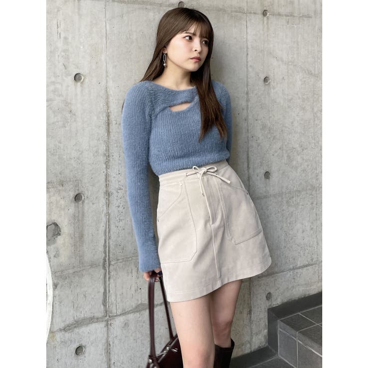 フェイクヌバックミニスカート | MURUA | 詳細画像24 