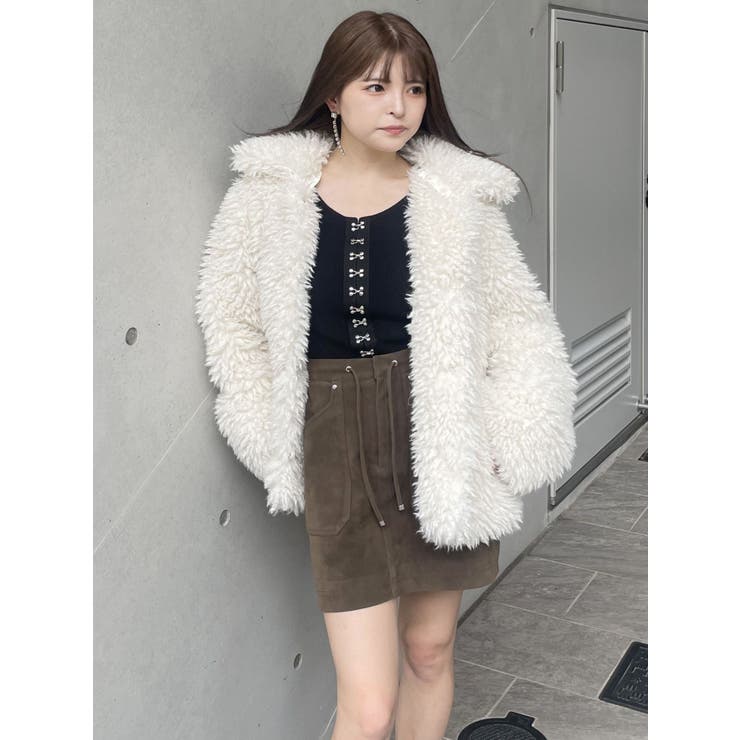 フェイクヌバックミニスカート | MURUA | 詳細画像32 