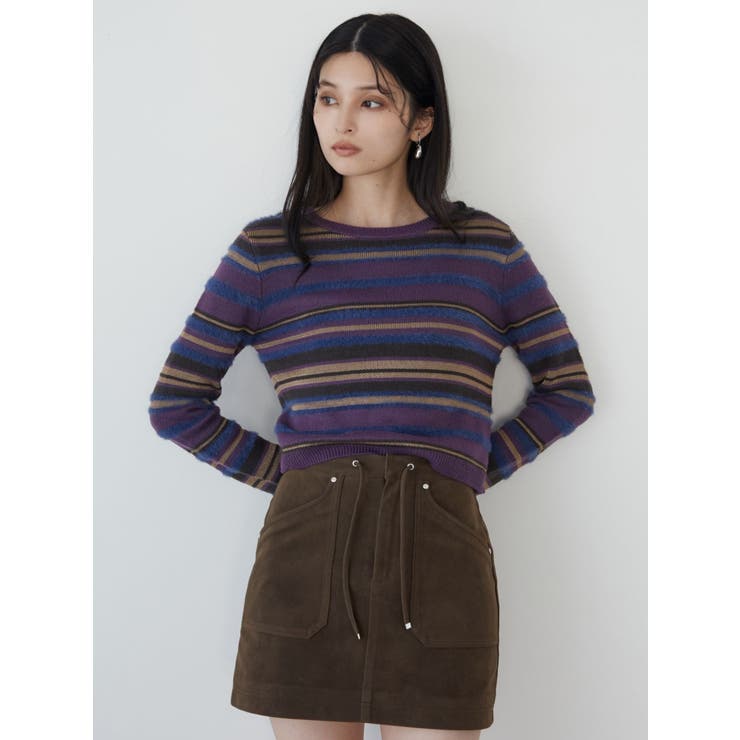 フェイクヌバックミニスカート | MURUA | 詳細画像5 