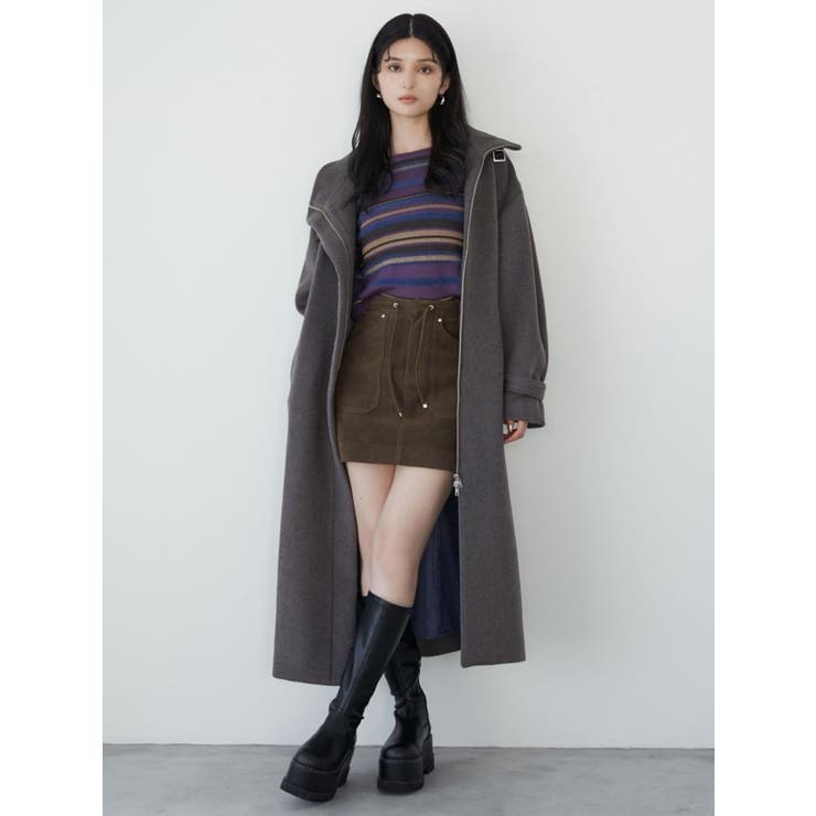 フェイクヌバックミニスカート | MURUA | 詳細画像8 