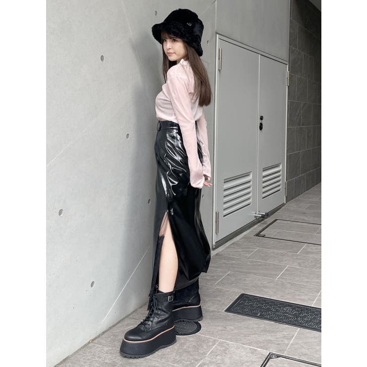 フェイクパテントレザースカート | MURUA | 詳細画像12 