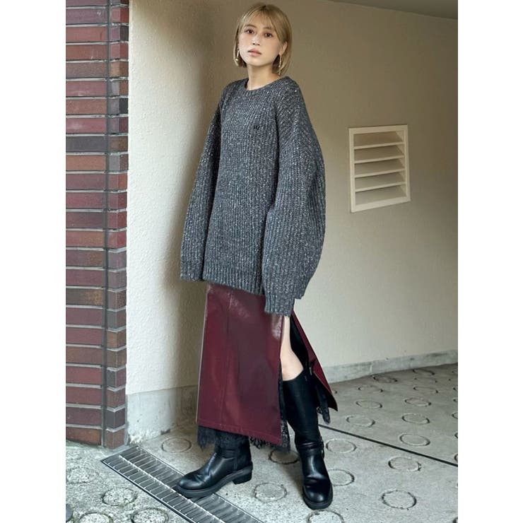 フェイクパテントレザースカート | MURUA | 詳細画像8 