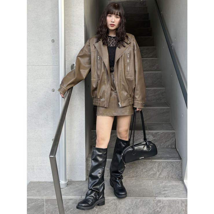 フェイクレザーカバーブーツ | MURUA | 詳細画像13 