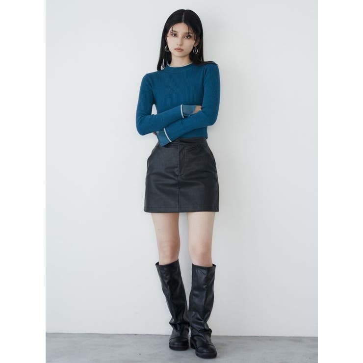 フェイクレザーカバーブーツ | MURUA | 詳細画像5 