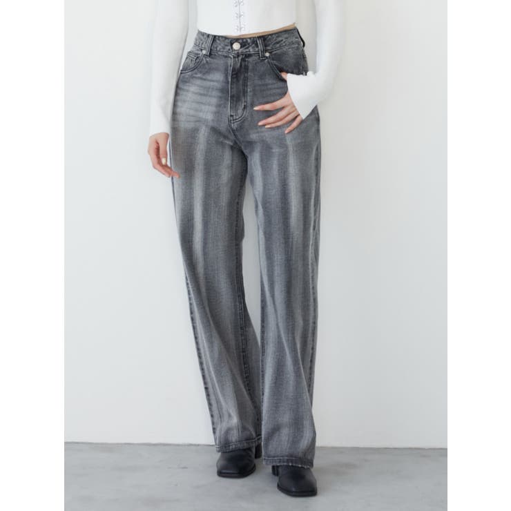 ブラック | イレギュラーカラーデニム | MURUA