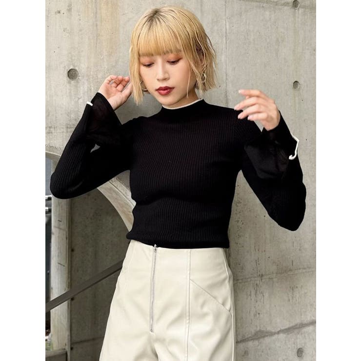 ベルスリーブラインニット | MURUA | 詳細画像14 