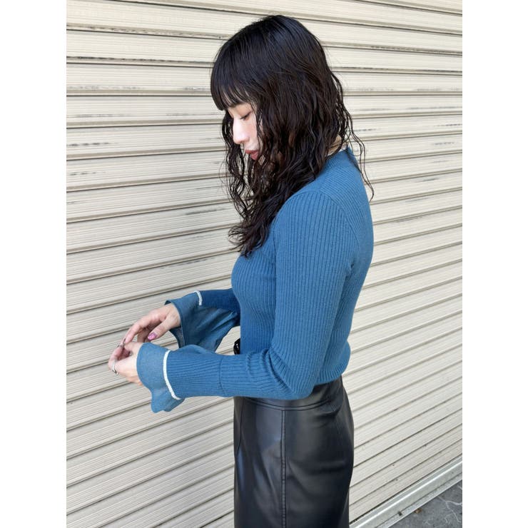 ベルスリーブラインニット | MURUA | 詳細画像19 