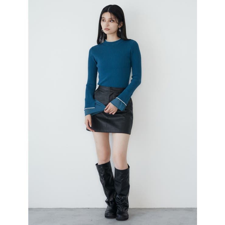 ベルスリーブラインニット | MURUA | 詳細画像6 