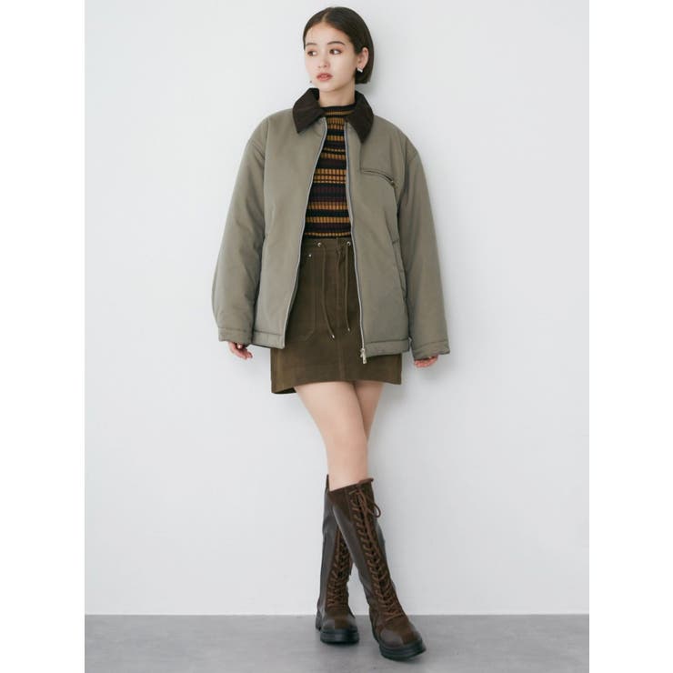 クロップドリブニット[品番：MKSW0061295]｜MURUA（ムルーア）の