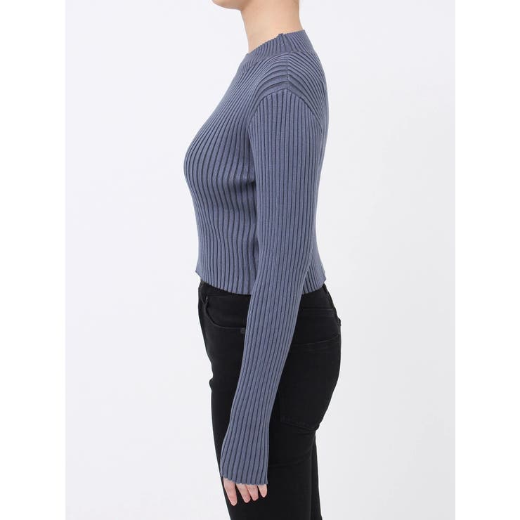 クロップドリブニット[品番：MKSW0061295]｜MURUA（ムルーア）の