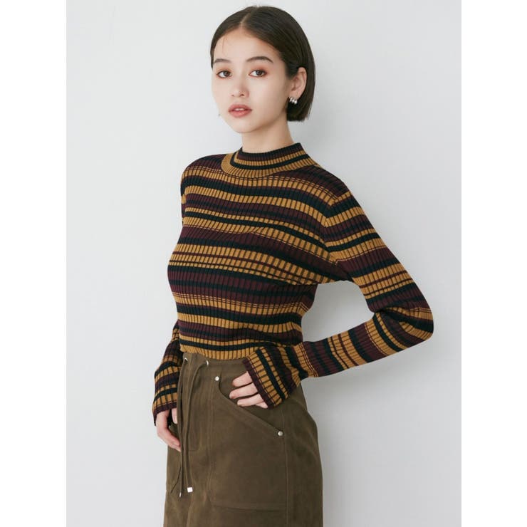 MURUA/ムルーア/リップグロス/色々 クロップドリブニット[品番：MKSW0061295]｜MURUA（ムルーア）の