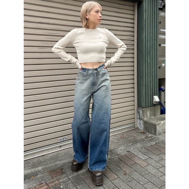 ロゴプレートベーシックニット[品番：MKSW0061909]｜MURUA