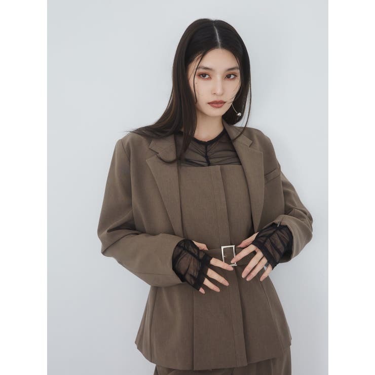 ★パリ発 sandro★ ボタン ウール ショート ジャケット キャメル サンドロ（SANDRO） | 最大70%OFF | THE OUTNET (アウトネット)