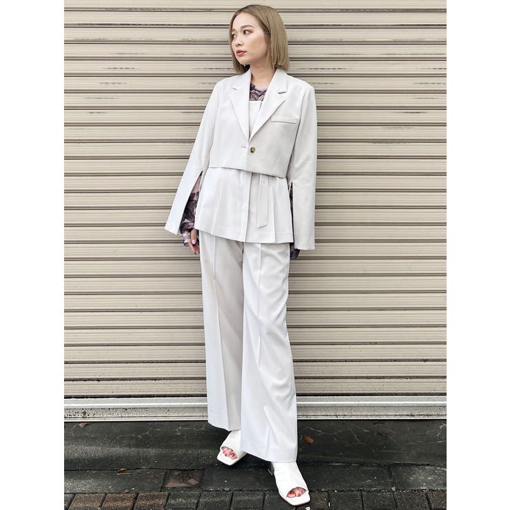 ATTACHMENT アタッチメント ショートジャケット ヘムアタッチメントショートジャケット【セットアップ着用可】[品番