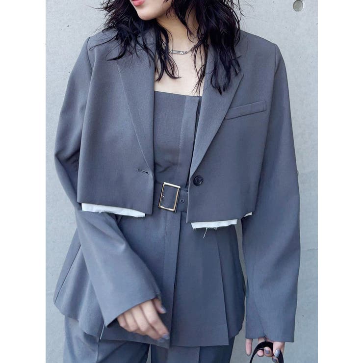 ATTACHMENT アタッチメント ショートジャケット ATTACHMENT アタッチメント ショートジャケット ヘムアタッチメント