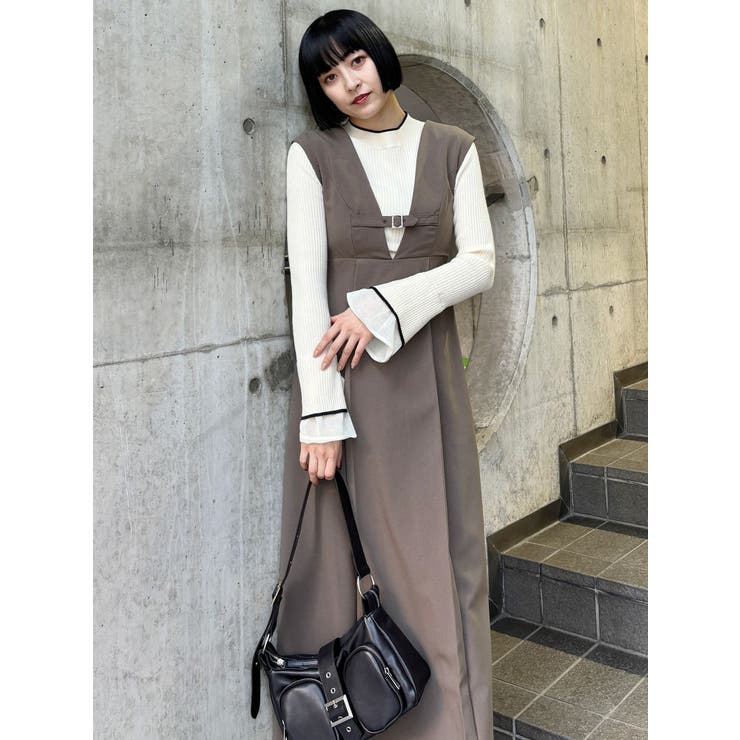 フロントベルトジャンパースカート | MURUA | 詳細画像13 