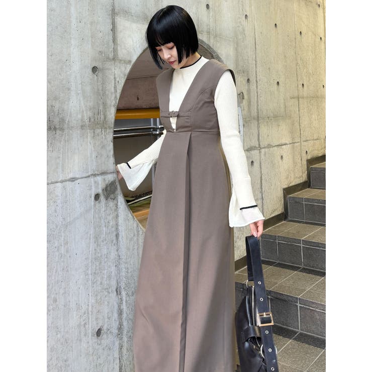 フロントベルトジャンパースカート | MURUA | 詳細画像14 