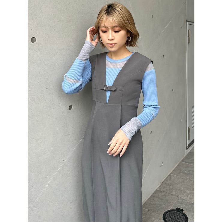 フロントベルトジャンパースカート | MURUA | 詳細画像18 