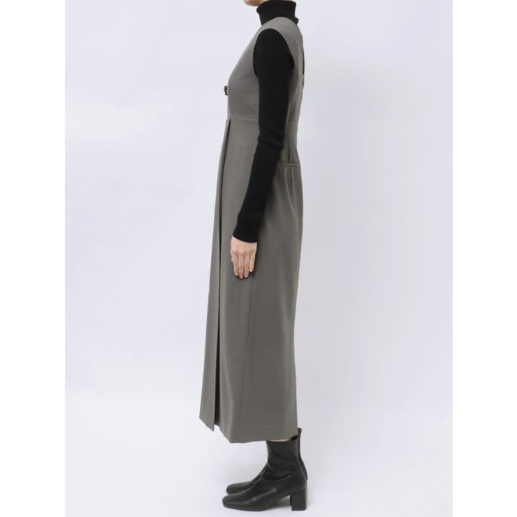 フロントベルトジャンパースカート[品番：MKSW0062320]｜MURUA