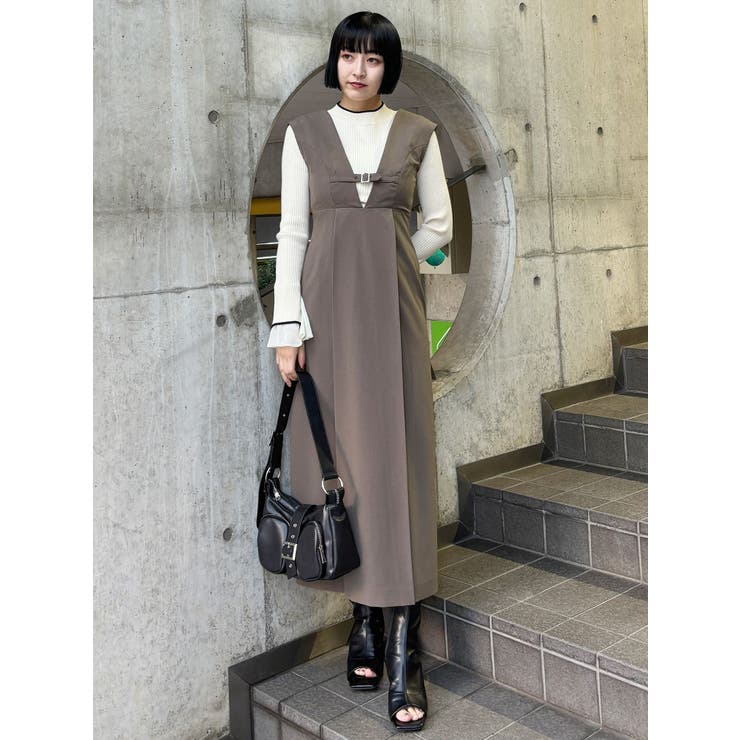 フロントベルトジャンパースカート | MURUA | 詳細画像3 