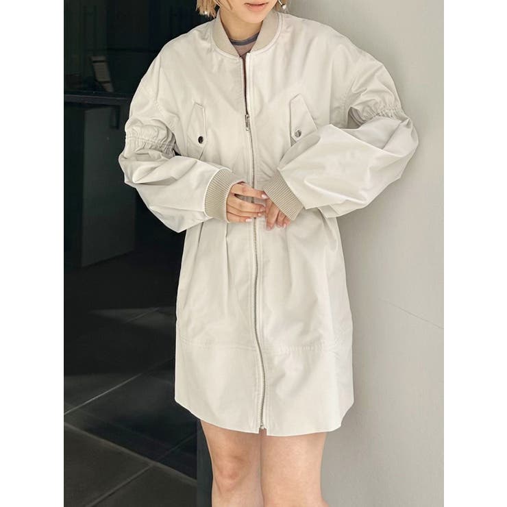 ホワイト | マルチウェイMA-1ミニワンピース | MURUA