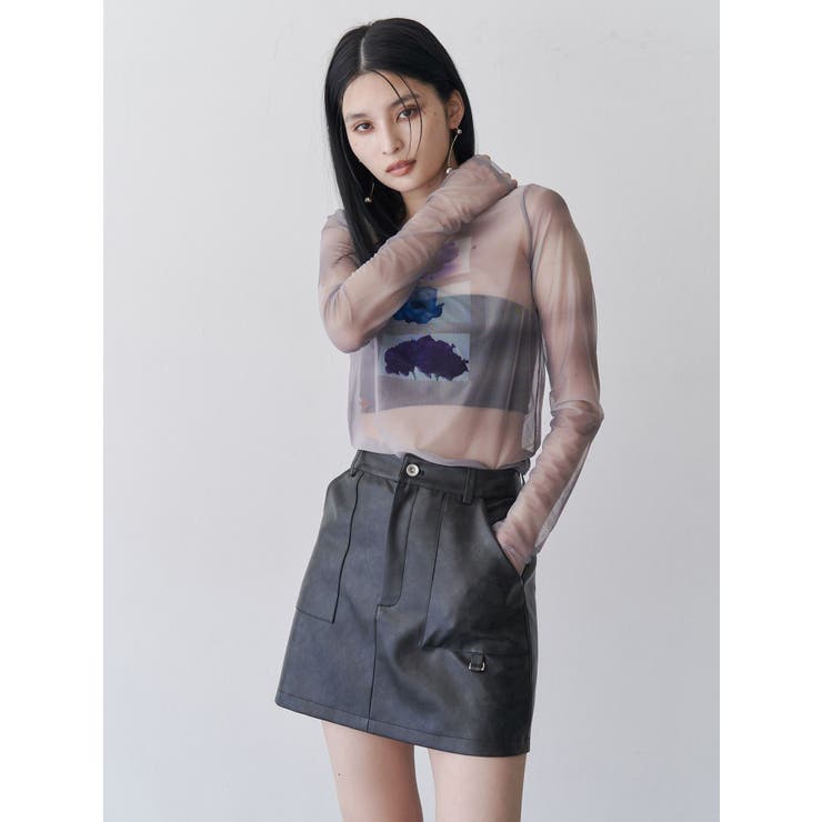 ヴィンテージライクミニスカート【セットアップ着用可】 | MURUA | 詳細画像2 