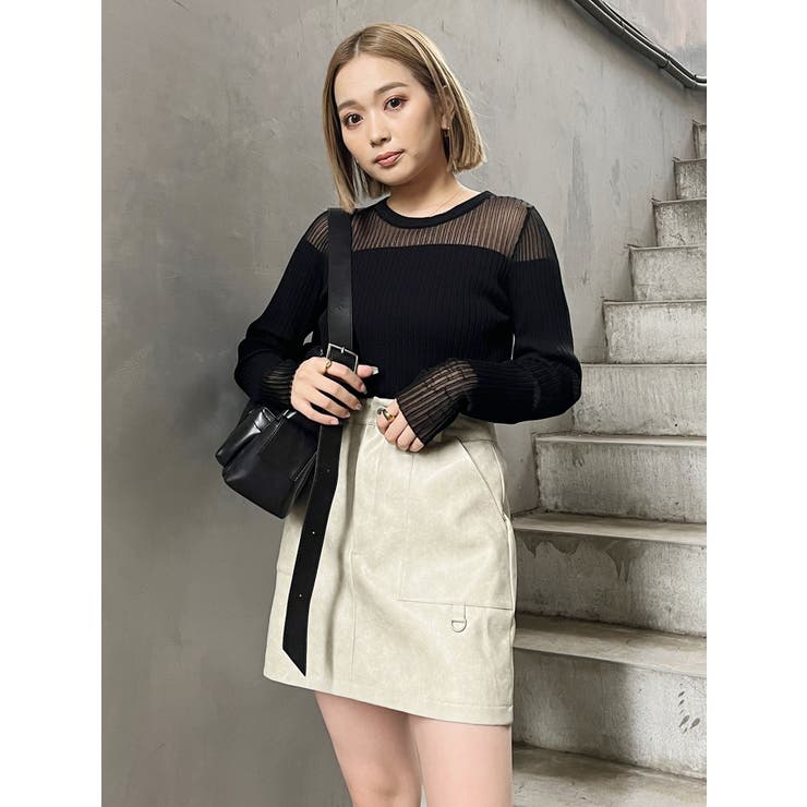 ヴィンテージライクミニスカート【セットアップ着用可】 | MURUA | 詳細画像34 