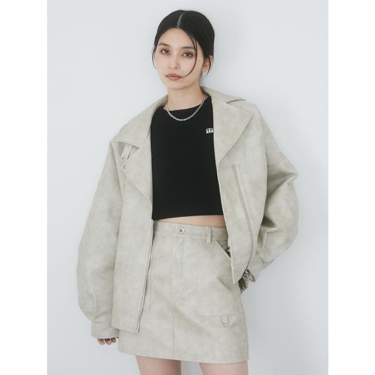 ヴィンテージライクミニスカート【セットアップ着用可】 | MURUA | 詳細画像9 