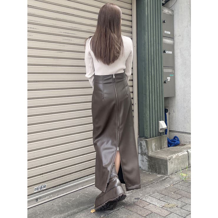 マルチウェイナローフェイクレザースカート | MURUA | 詳細画像21 