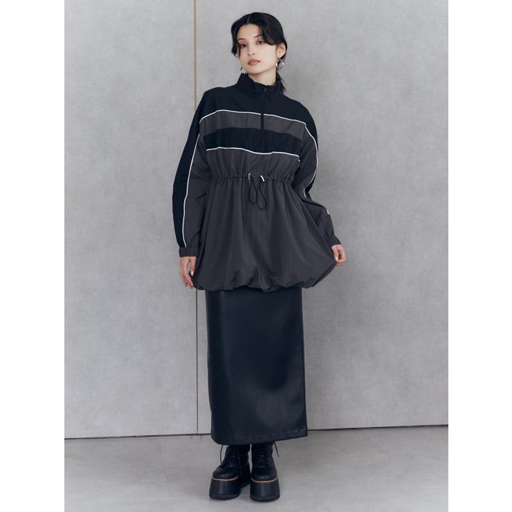 マルチウェイナローフェイクレザースカート | MURUA | 詳細画像4 