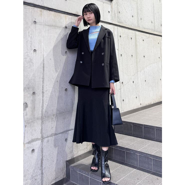 サイドプリーツマーメイドスカート【セットアップ着用可】[品番